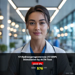 17-Hydroxyprogesterone ACTH Stimulation Test USA - $76 USD | Adrenal Function Testing | GGC DNA