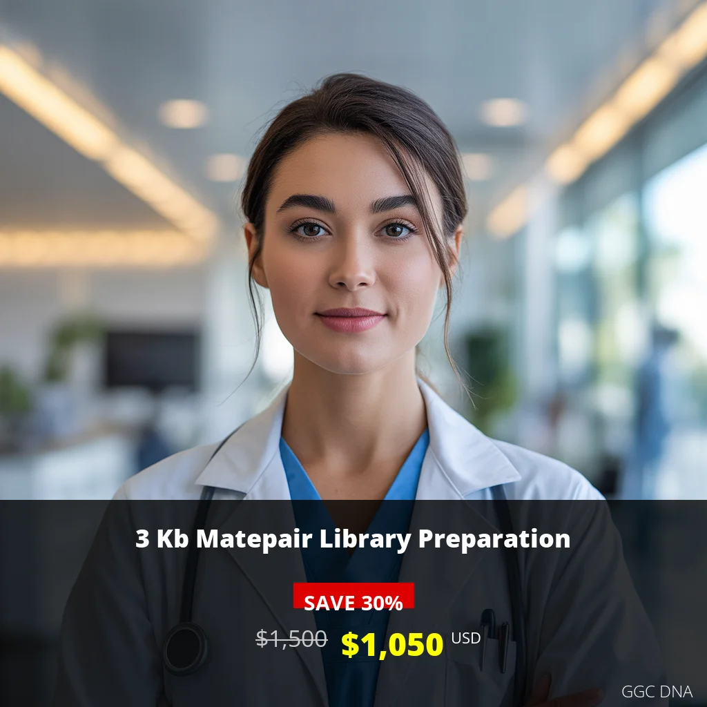 3 Kb Matepair Library Preparation Test - $1050 USD | Advanced DNA Analysis in USA | GGC DNA