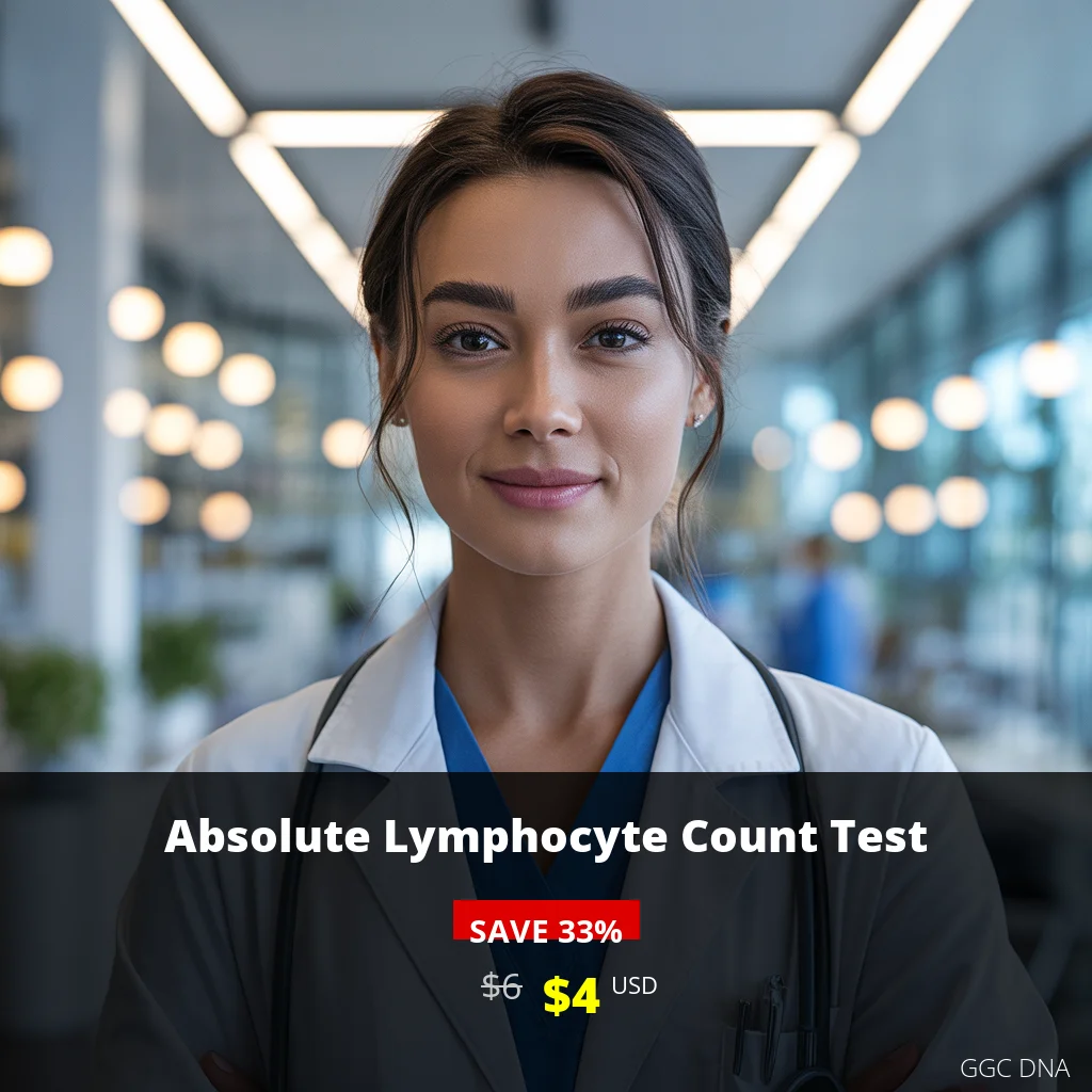 Absolute Lymphocyte Count Test USA - $4 USD | Immune System Health Screening | GGC DNA