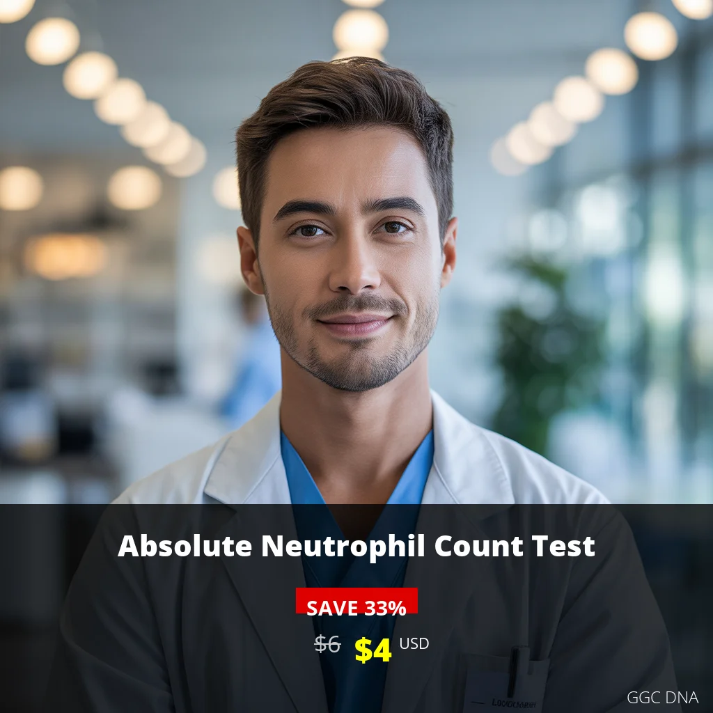 Absolute Neutrophil Count Test USA - $4 Discount Price | Complete Blood Analysis & Immune System Health