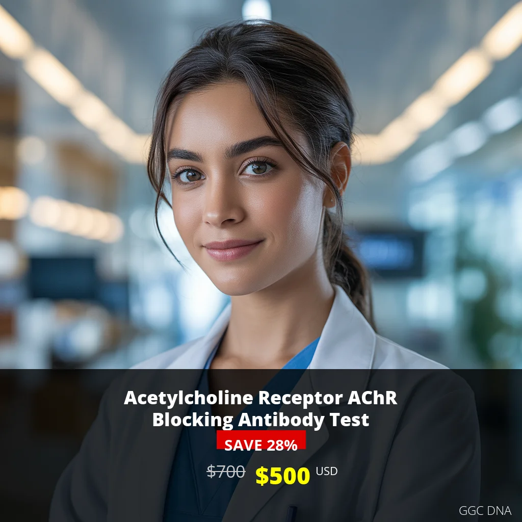 Acetylcholine Receptor AChR Blocking Antibody Test - $500 USA | Myasthenia Gravis Diagnosis | GGC DNA
