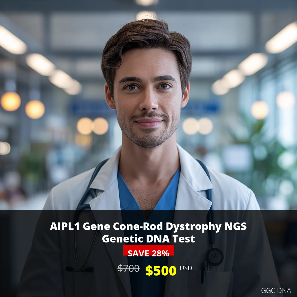 AIPL1 Gene Cone-Rod Dystrophy NGS Genetic DNA Test USA - $500 USD | Comprehensive Genetic Testing for Inherited Retinal Diseases