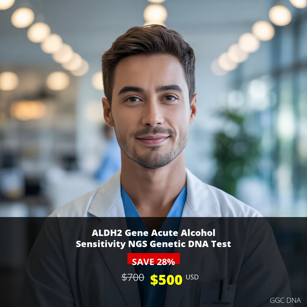 ALDH2 Gene Alcohol Sensitivity DNA Test | $500 USD | USA | Next-Generation Sequencing | GGC DNA