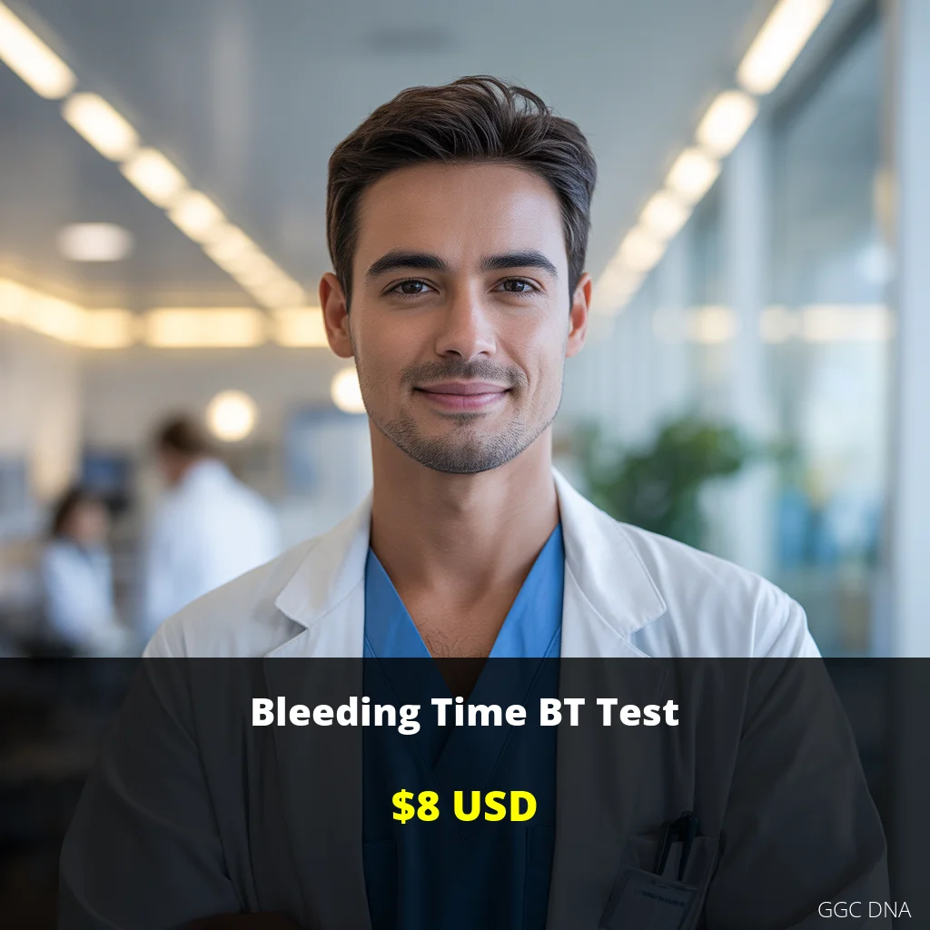 Bleeding Time BT Test - $8 USD | Comprehensive Coagulation Screening in USA | GGC DNA