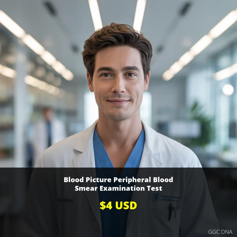 Blood Picture Peripheral Blood Smear Examination Test - $4 USD ...