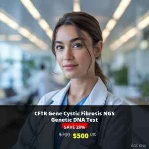 CFTR Gene Cystic Fibrosis NGS Genetic DNA Test - $500 USA | Comprehensive Genetic Screening for Cystic Fibrosis Risk Assessment