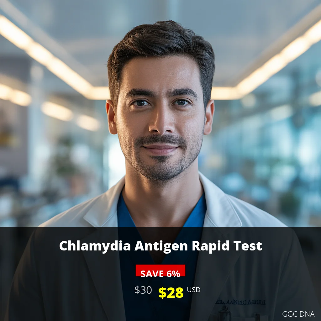 Chlamydia Antigen Rapid Test USA - $28 USD | Same Day Results | GGC DNA Testing