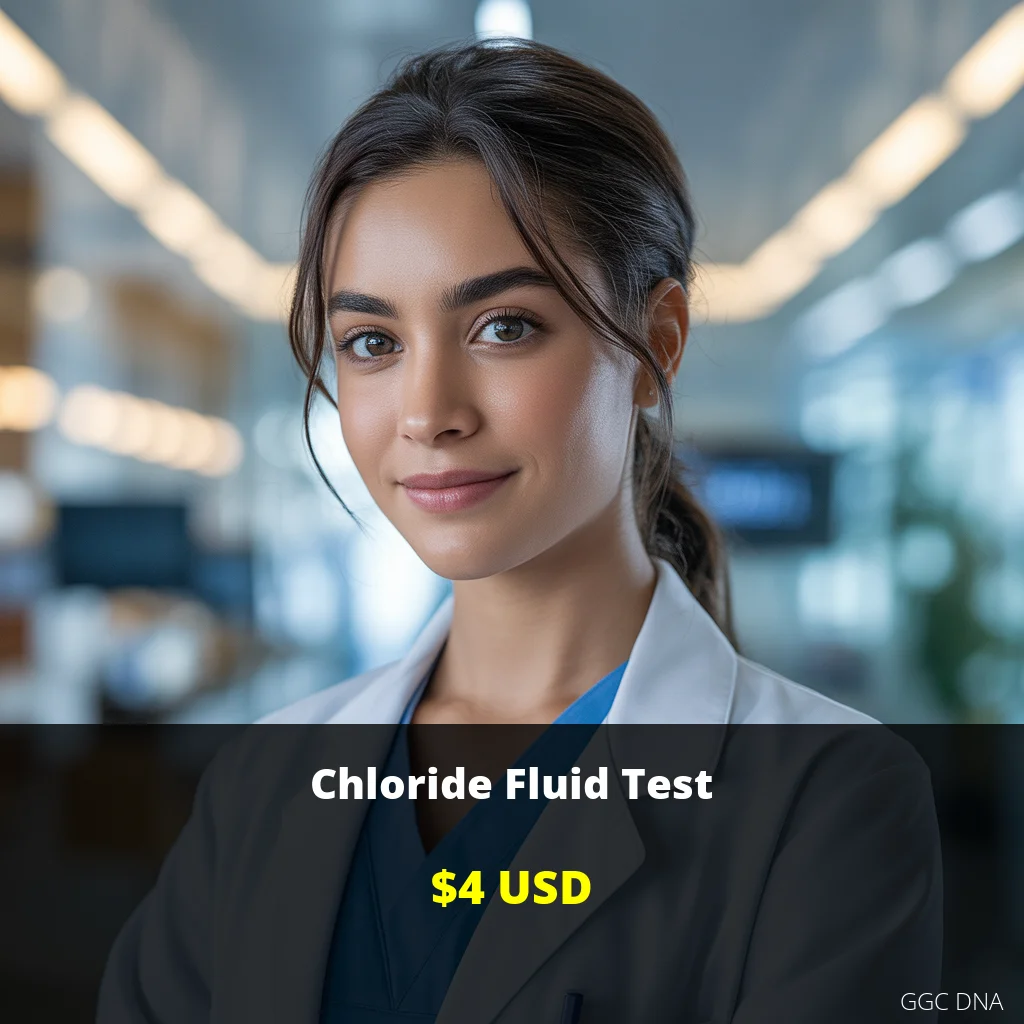 Chloride Fluid Test USA - $4 USD | Electrolyte Analysis | Major Cities Nationwide
