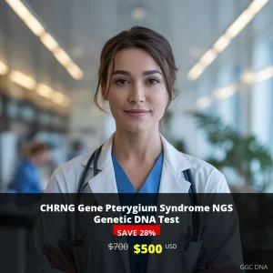 CHRNG Gene Pterygium Syndrome NGS Genetic DNA Test USA $500 | Comprehensive Genetic Testing for Multiple Pterygium Syndrome