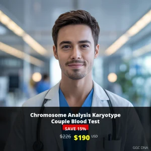 Chromosome Analysis Karyotype Couple Blood Test $190 USD | USA Genetic Testing for Couples | Comprehensive Karyotyping