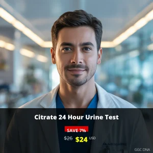 Citrate 24 Hour Urine Test USA - $24 USD | Kidney Stone Prevention & Metabolic Analysis