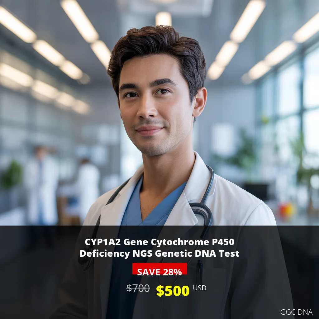 CYP1A2 Gene Cytochrome P450 Deficiency NGS Genetic DNA Test - $500 USA | Comprehensive Metabolic Disorder Screening