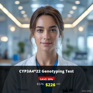 CYP3A4*22 Genotyping Test USA - $226 USD | Personalized Medication Response Testing | Major Cities Coverage