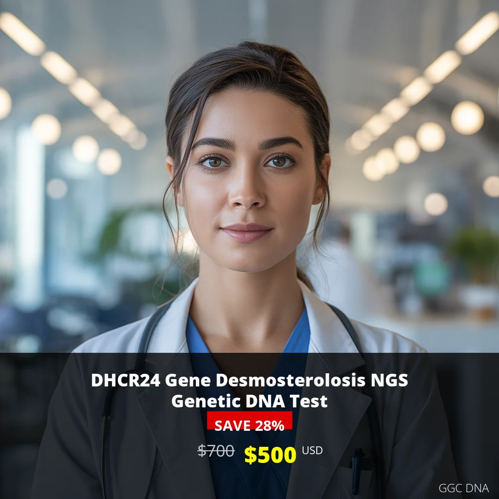 DHCR24 Gene Desmosterolosis NGS Genetic DNA Test USA - $500 USD | Comprehensive Genetic Testing for Cholesterol Disorders