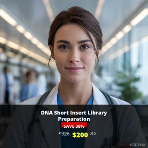 DNA Short Insert Library Preparation Test | $200 USD | USA | Next-Generation Sequencing | GGC DNA
