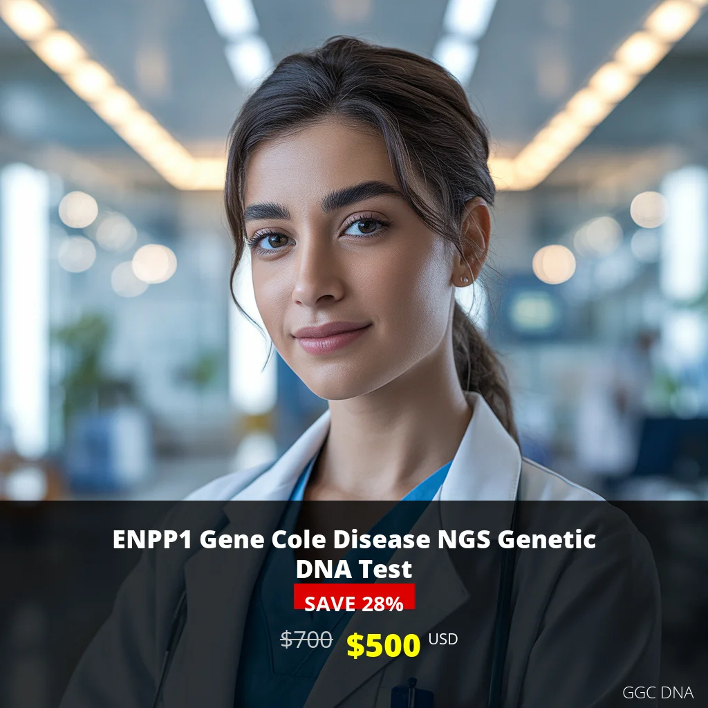 ENPP1 Gene Cole Disease NGS Genetic DNA Test - $500 USD in USA | Comprehensive Genetic Testing