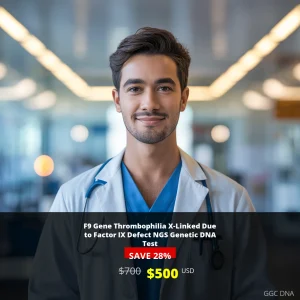 F9 Gene Thrombophilia X-Linked Factor IX Defect NGS DNA Test USA $500 | Comprehensive Genetic Testing for Hemophilia B
