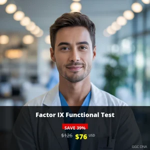 Factor IX Functional Test USA - $76 USD | Blood Clotting Disorder Diagnosis & Hemophilia B Screening