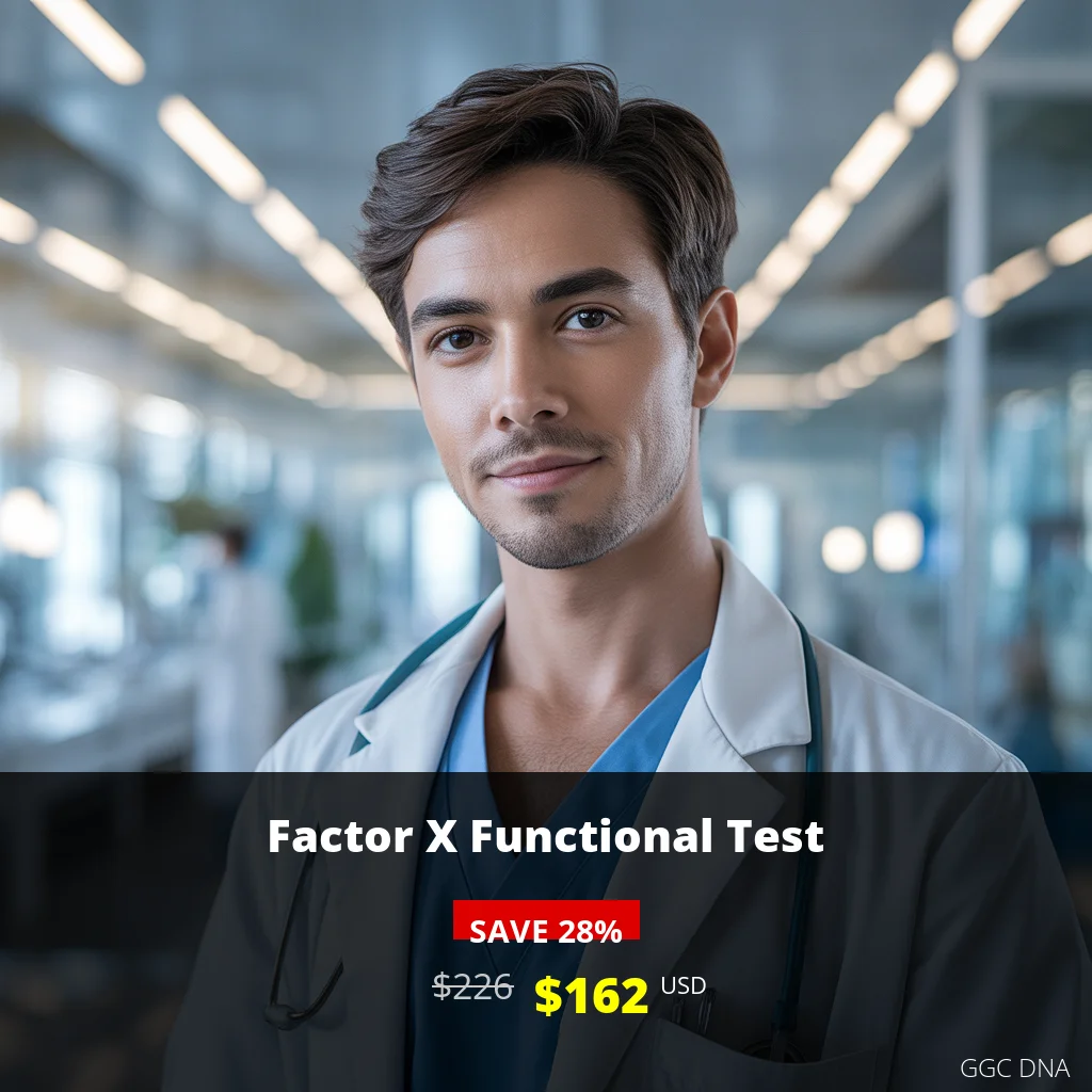 Factor X Functional Test USA - $162 USD | Comprehensive Coagulation Disorder Screening | Fast Results Available Nationwide
