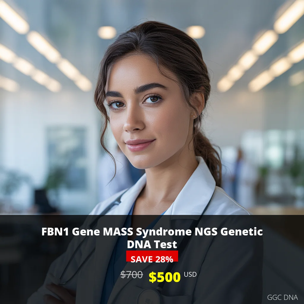 FBN1 Gene MASS Syndrome NGS Genetic DNA Test - $500 USD in USA | Comprehensive Genetic Testing for Connective Tissue Disorders