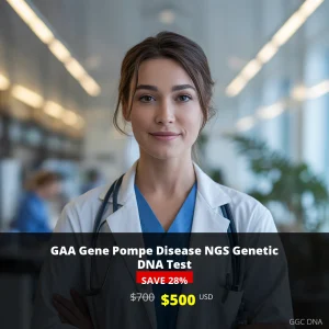 GAA Gene Pompe Disease NGS Genetic DNA Test - $500 USD | Comprehensive Genetic Testing for Pompe Disease in USA