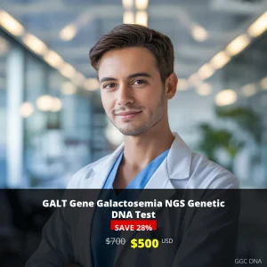 GALT Gene Galactosemia NGS Genetic DNA Test - $500 USD | Comprehensive Genetic Testing for Metabolic Disorders in USA