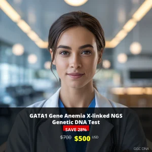 GATA1 Gene Anemia X-linked NGS Genetic DNA Test USA $500 | Comprehensive Hematology DNA Testing