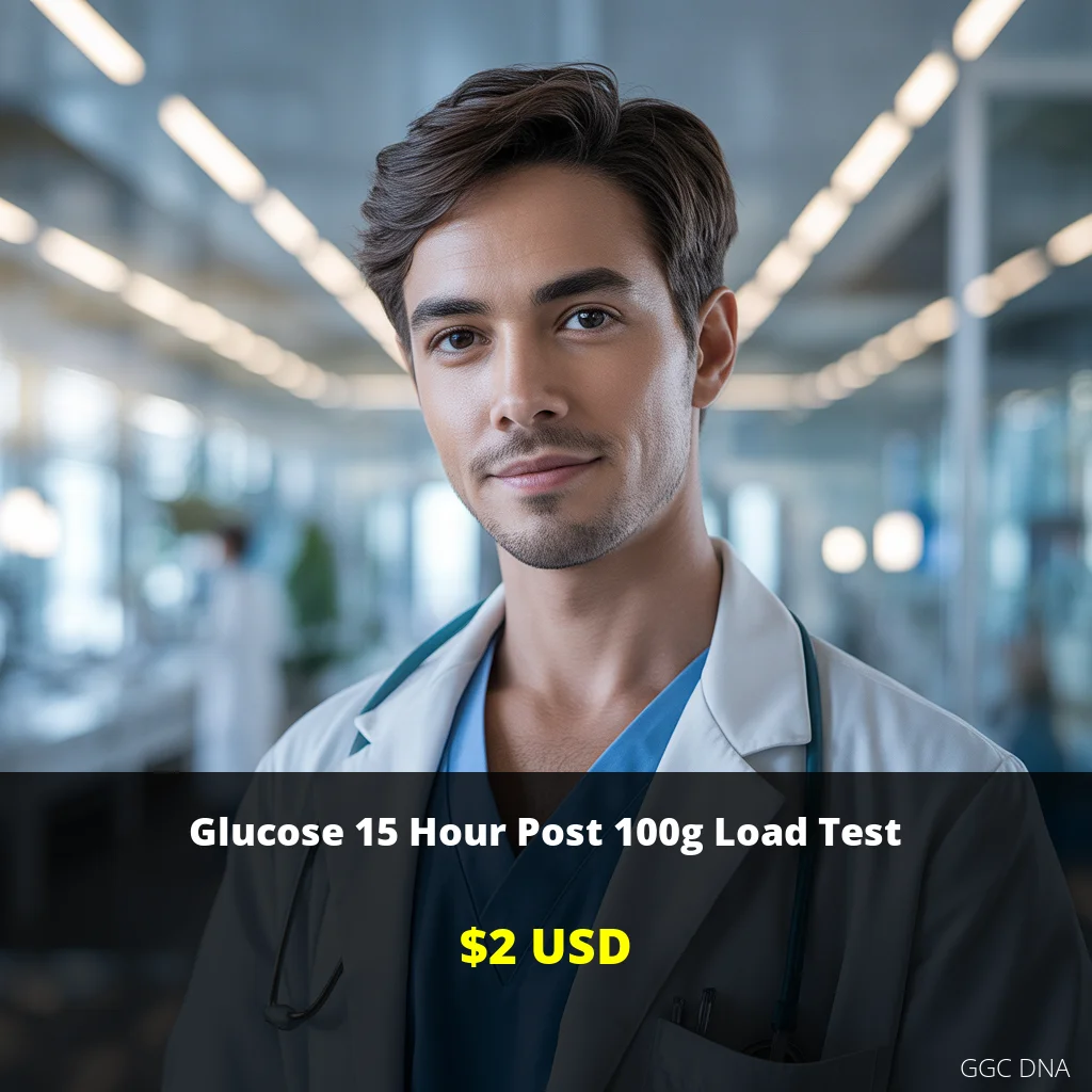 Glucose 15 Hour Post 100g Load Test - $2 USD | Diabetes Screening USA | GGC DNA