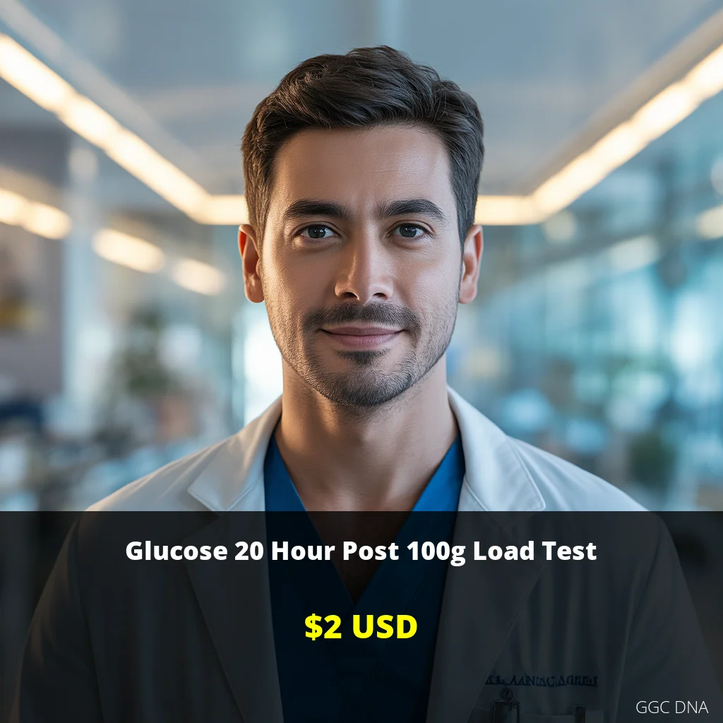 Glucose 20 Hour Post 100g Load Test USA - $2 Diabetes Screening | GGC DNA