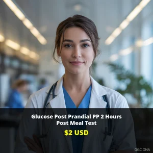 Glucose Post Prandial PP 2 Hours Post Meal Test - $2 USD | Diabetes Screening USA | GGC DNA