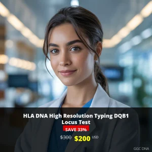 HLA DNA High Resolution Typing DQB1 Locus Test - $200 USD | Comprehensive Genetic Testing USA