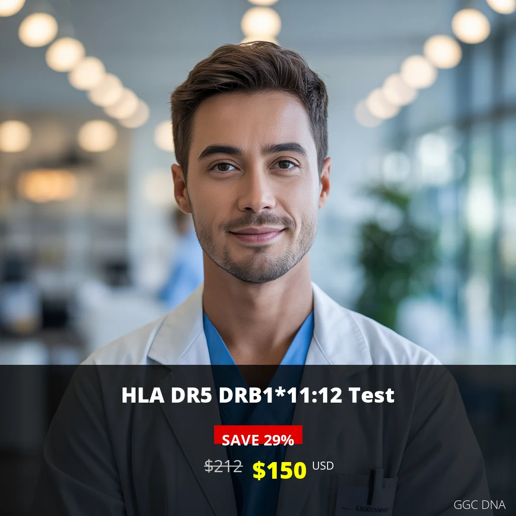 HLA DR5 DRB1*11:12 Test - $150 USD | HLA Typing for Disease Association | Available Across USA
