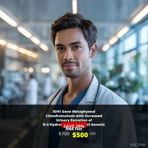 IDH1 Gene Metaphyseal Chondromatosis D-2-Hydroxyglutarate NGS DNA Test USA - $500 USD | Comprehensive Genetic Testing for Rare Bone Disorders