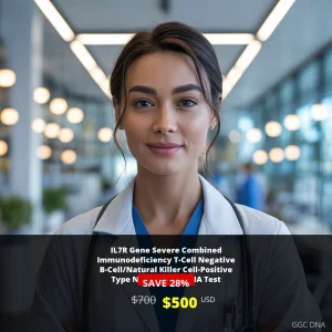 IL7R Gene SCID NGS DNA Test USA - $500 | Severe Combined Immunodeficiency Genetic Testing in USA