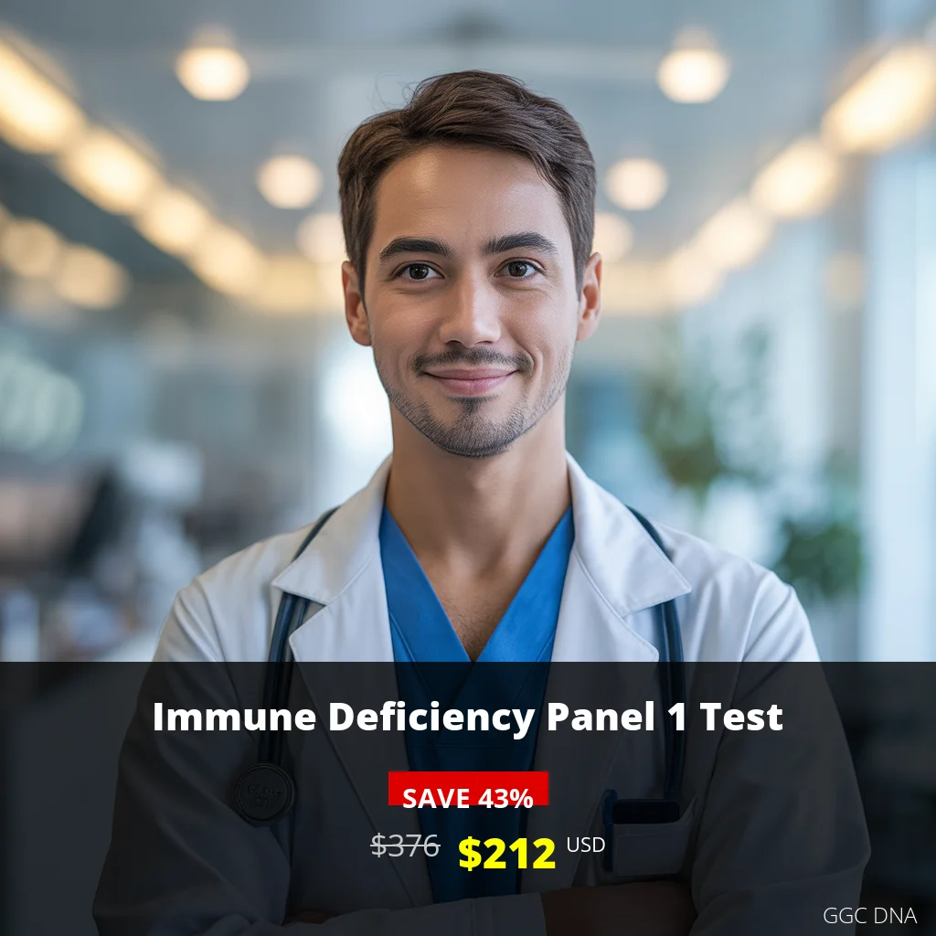 Immune Deficiency Panel 1 Test - $212 USD | Comprehensive Immune System Analysis | USA