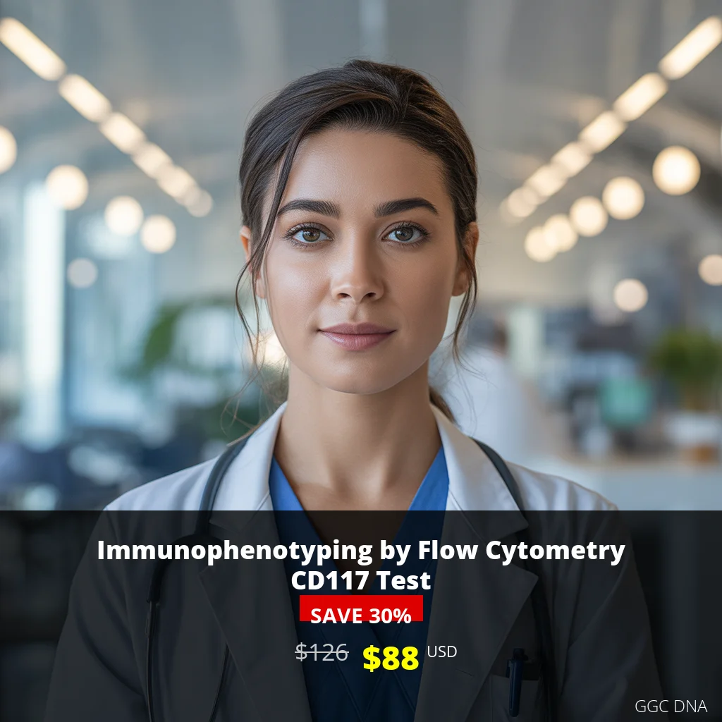 CD117 Flow Cytometry Test USA | Immunophenotyping Analysis | $88 USD | GGC DNA
