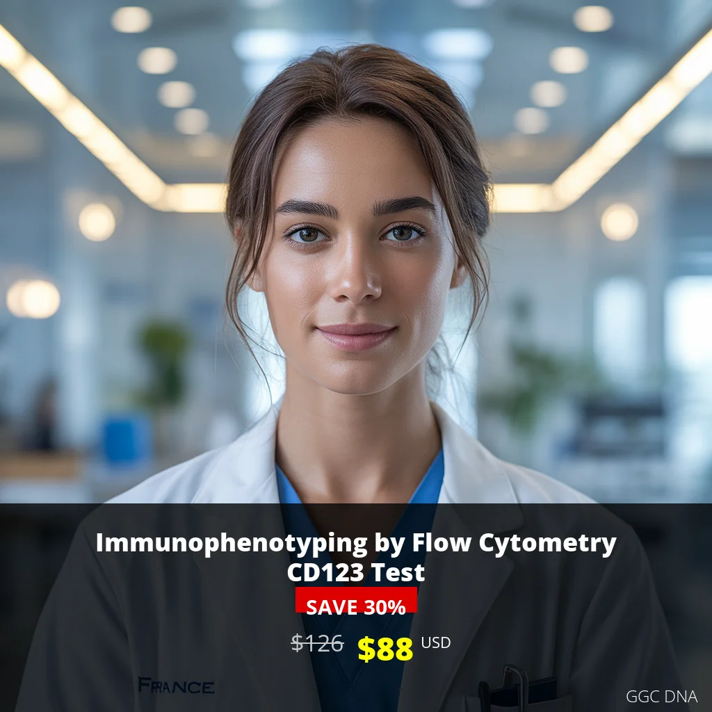 CD123 Flow Cytometry Test USA - $88 | Immunophenotyping for Cancer Detection & Diagnosis