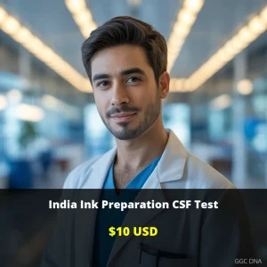 India Ink Preparation CSF Test USA - $10 | Cryptococcal Meningitis Detection | GGC DNA