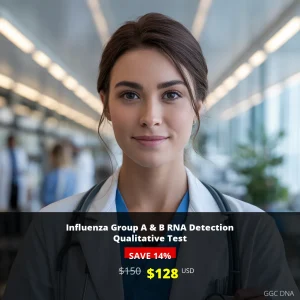 Influenza Group A & B RNA Detection Qualitative Test - $128 USA | Rapid PCR Testing for Flu A & B Detection