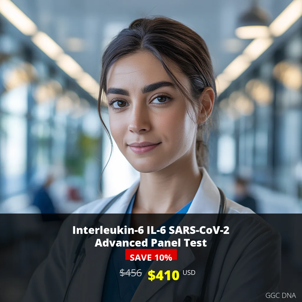 Interleukin-6 IL-6 SARS-CoV-2 Advanced Panel Test - $410 USA | Comprehensive COVID-19 Diagnostic Panel | GGC DNA