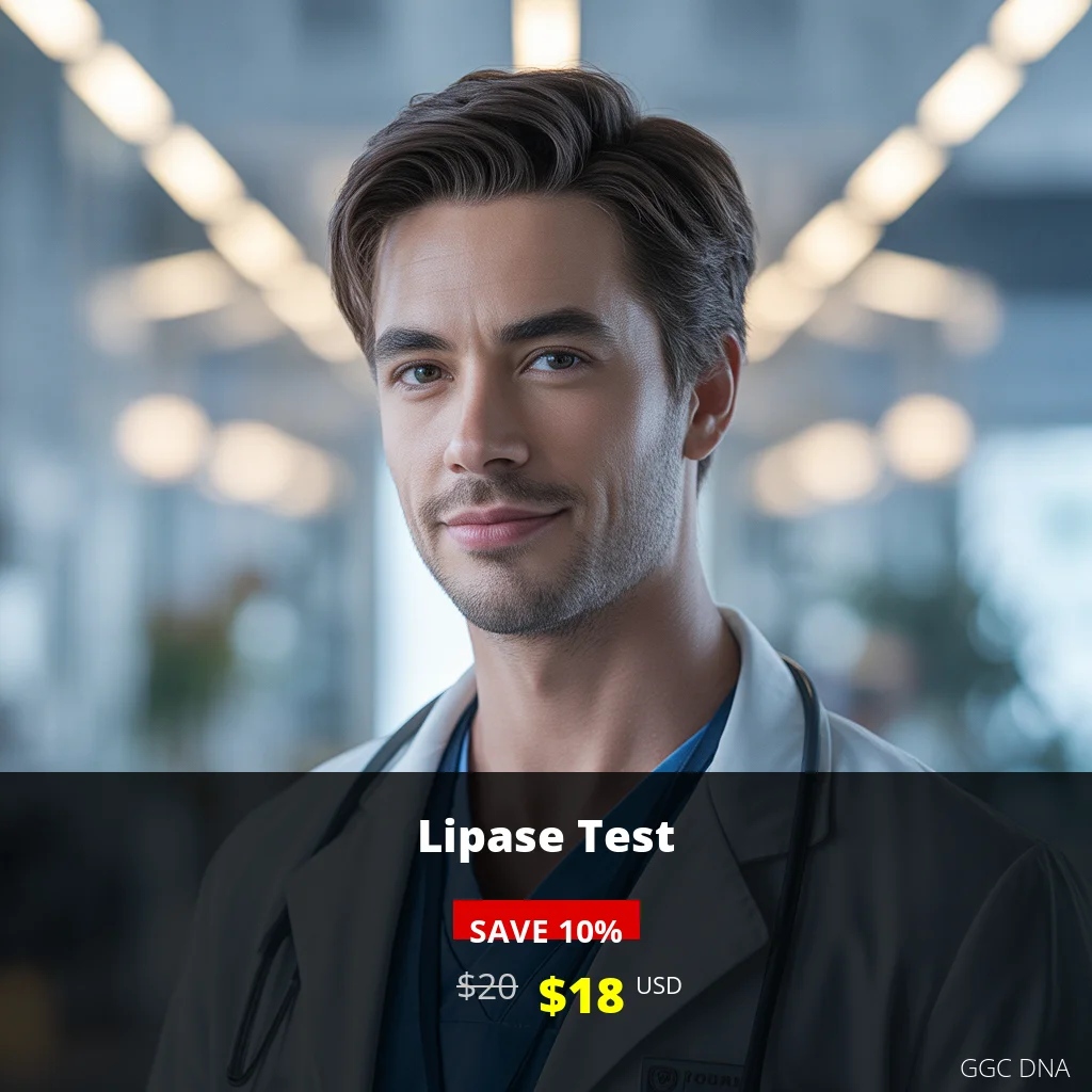 Lipase Test USA - Pancreas Function Blood Test | $18 USD | Fast Results Daily
