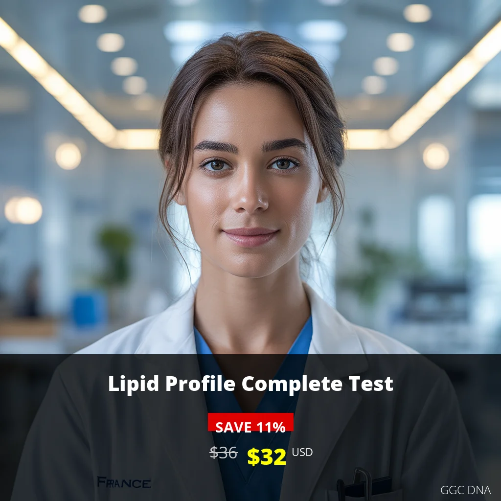 Lipid Profile Complete Test USA - Comprehensive Cholesterol Screening $32 | GGC DNA
