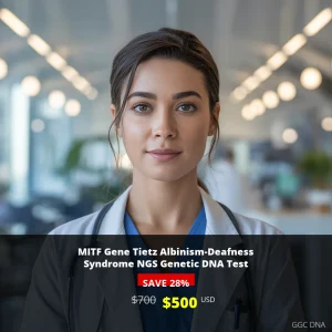 MITF Gene Tietz Albinism-Deafness Syndrome NGS Genetic DNA Test USA $500 | Comprehensive Genetic Testing for Hearing Loss & Pigmentation Disorders