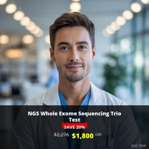 NGS Whole Exome Sequencing Trio Test - $1800 USD | Comprehensive Genetic Testing USA | 21