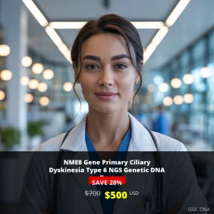NME8 Gene Primary Ciliary Dyskinesia Type 6 NGS Genetic DNA Test - $500 USD | Comprehensive Genetic Testing USA
