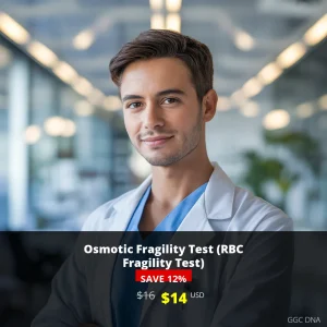 Osmotic Fragility Test (RBC Fragility Test) USA - $14 USD | Comprehensive RBC Analysis | GGC DNA