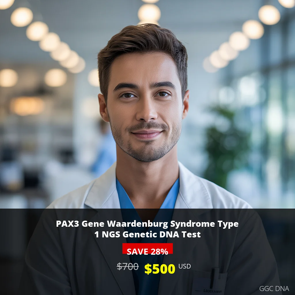 PAX3 Gene Waardenburg Syndrome Type 1 NGS Genetic DNA Test - $500 USA | Comprehensive Genetic Testing for Hereditary Disorders