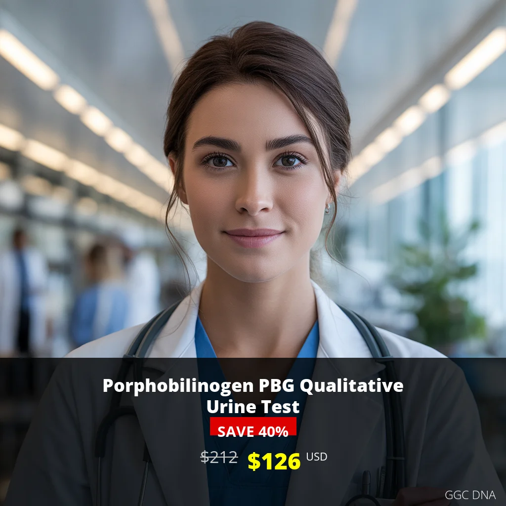 Porphobilinogen PBG Qualitative Urine Test $126 | USA | Same Day Results | Porphyria Diagnosis