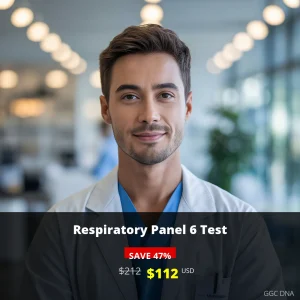 Respiratory Panel 6 Test - Comprehensive Respiratory Infection Detection | $112 USD | USA