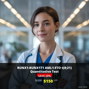 RUNX1-RUNX1T1 AML1-ETO t(8;21) Quantitative Test - $150 USD | USA Genetic Testing